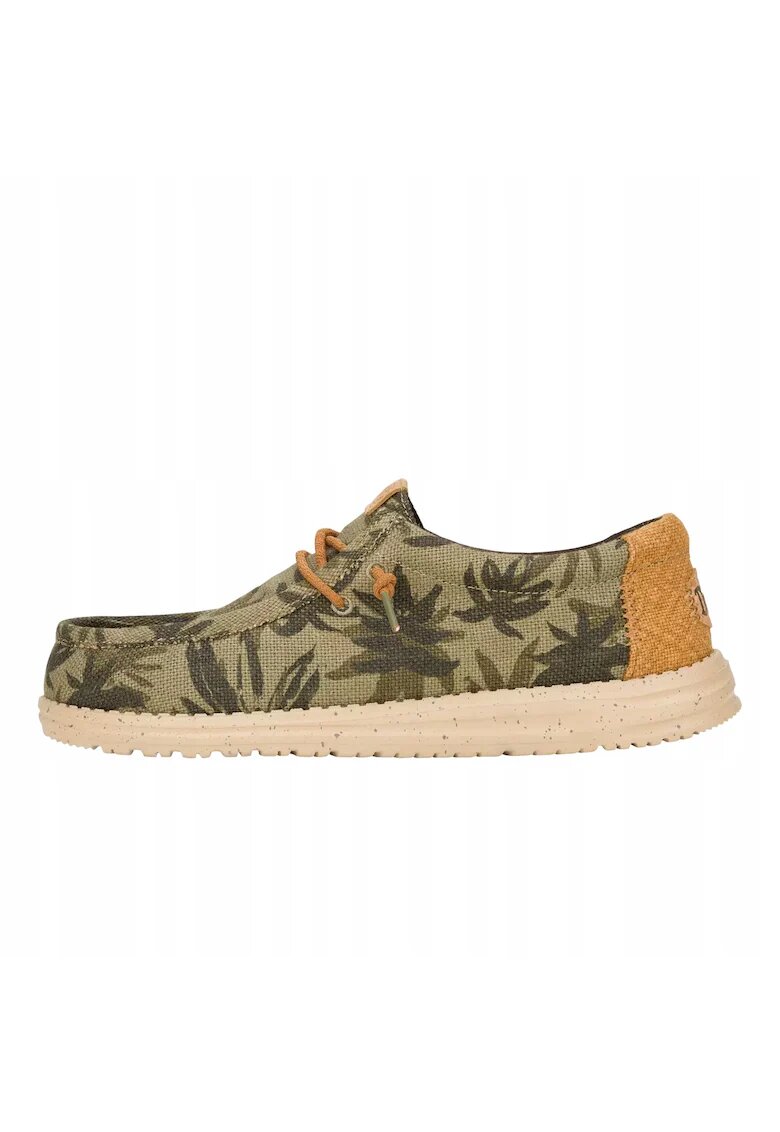 HEYDUDE Mocasini Barbati Spuma EVA - Wally Palm Jute - Verde - Verde