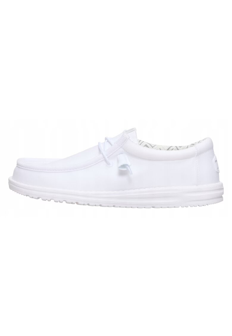 HEYDUDE Mocasini Barbati Spuma EVA - Wally Stretch Canvas - Alb - Alb