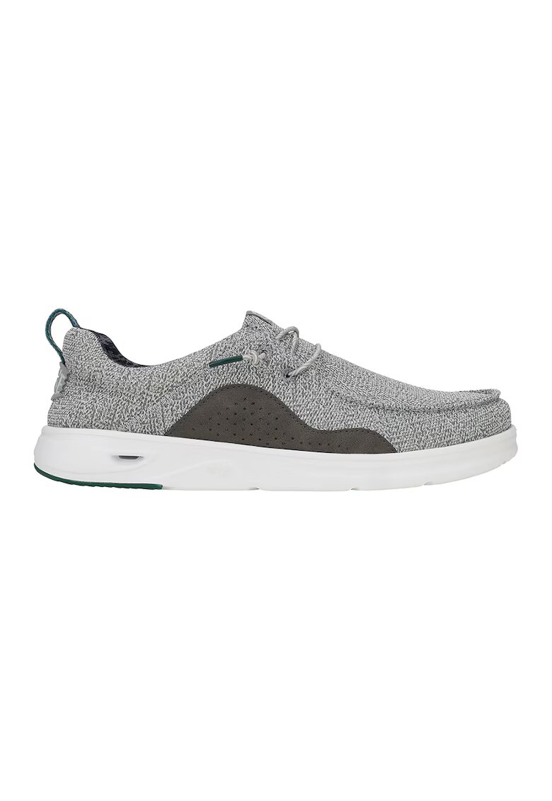 HEYDUDE Mocasini cu imprimeu logo - Gri melange