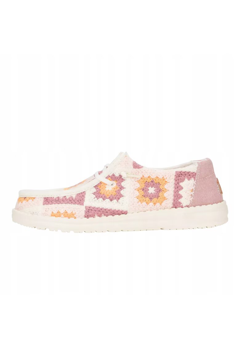 HEYDUDE Mocasini Femei Spuma EVA - Wendy Cottage Crochet - Roz - Roz