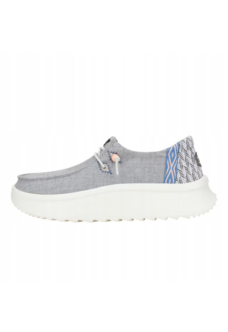 HEYDUDE Mocasini Femei - Wendy Peak Chambray - Gri - Gri