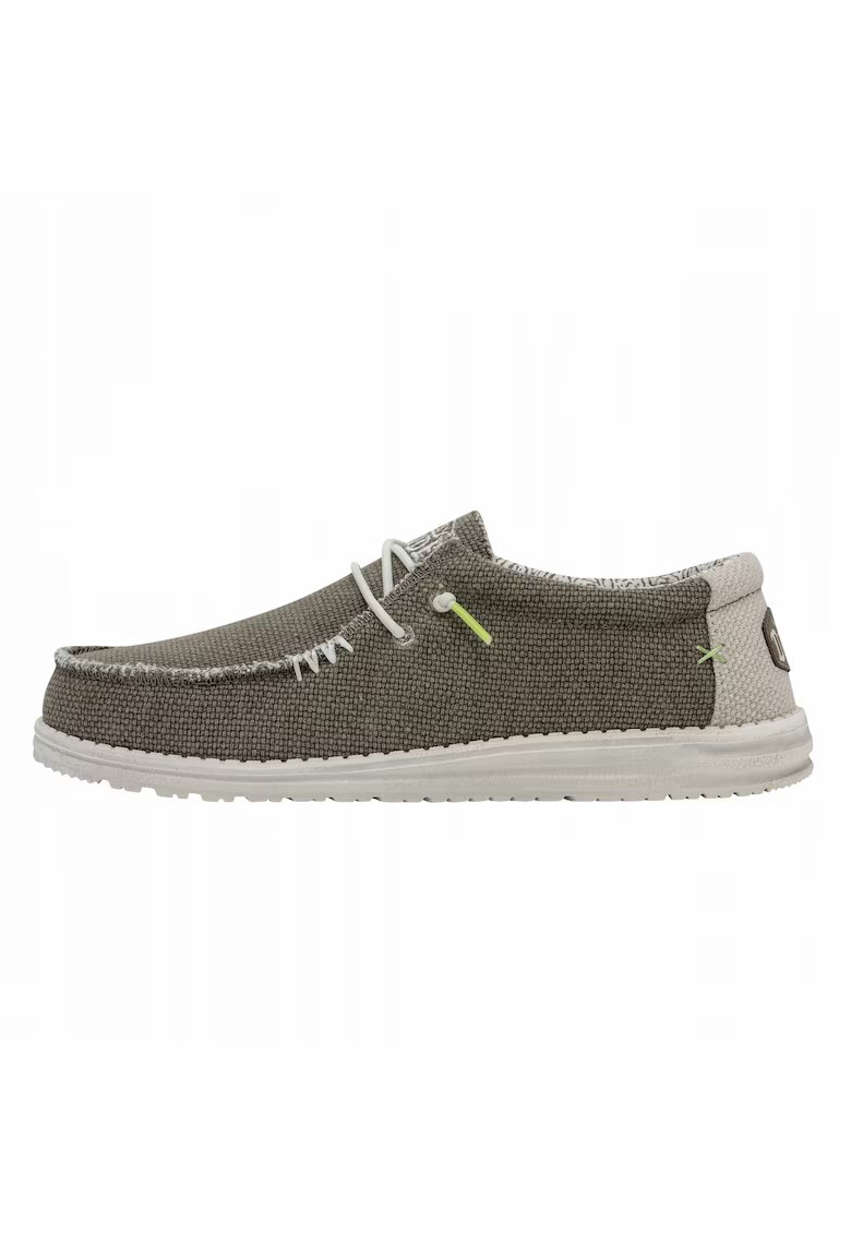 HEYDUDE Pantofi din material textil cu logo brodat