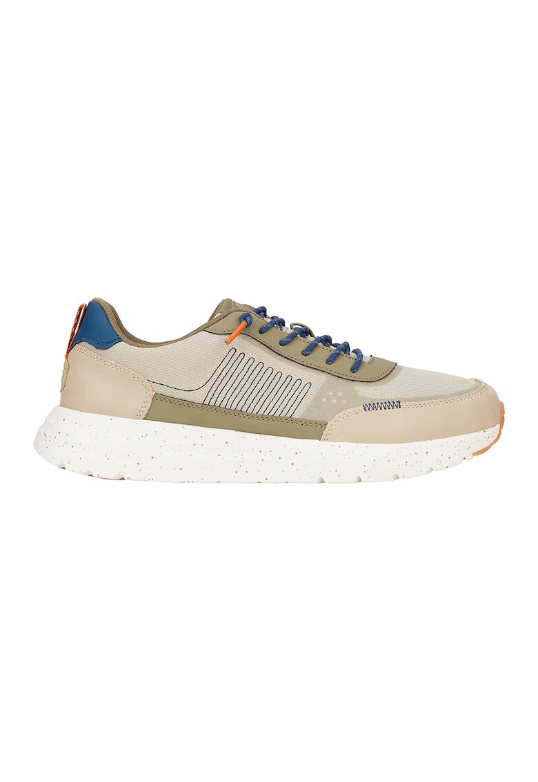 HEYDUDE Pantofi sport cu detalii contrastante - Albastru inchis/Bej/Kaki
