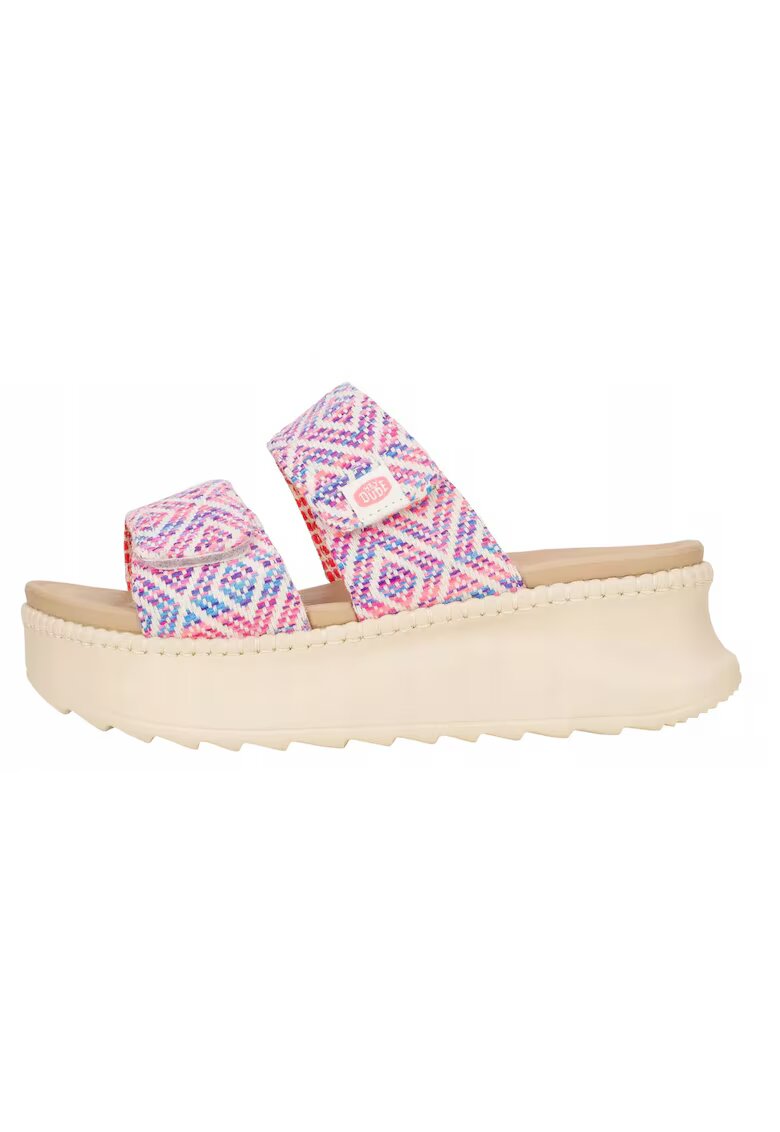 HEYDUDE Slapi Femei Flatform Spuma EVA - Delray Slide Surf Baja - Roz - Roz