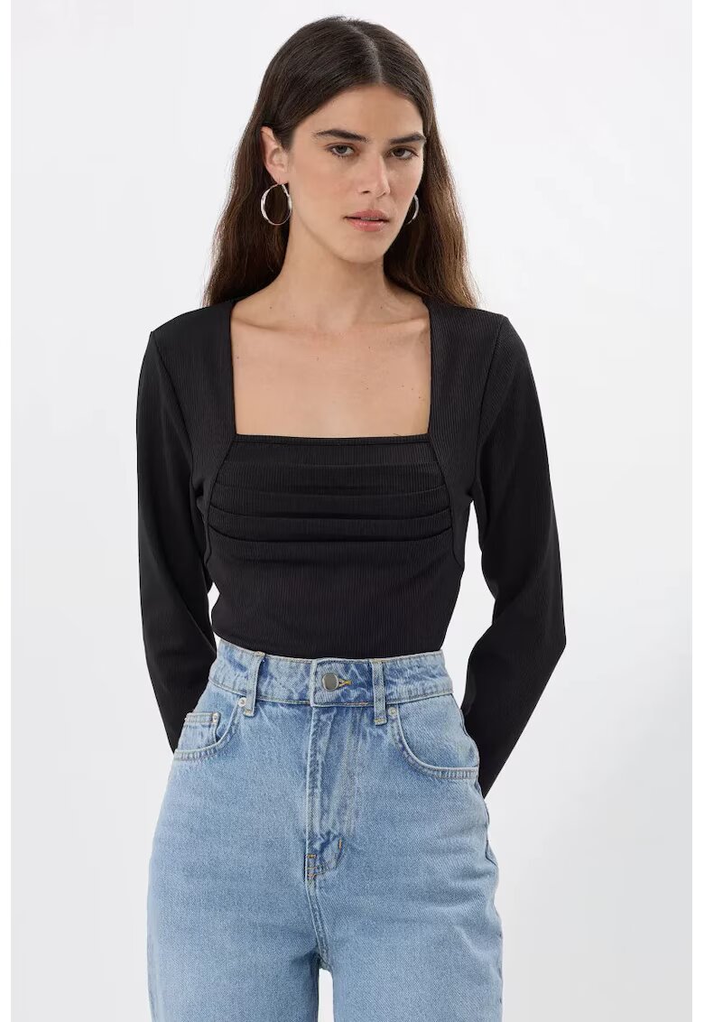 HiCCUP Bluza dama - cu volane - Negru