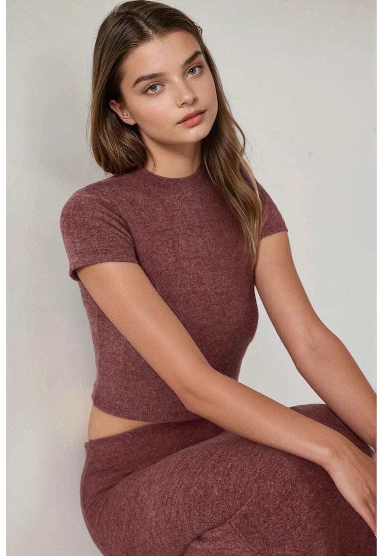 HiCCUP Bluza dama - tricotata - slim fit - visinie - poliester