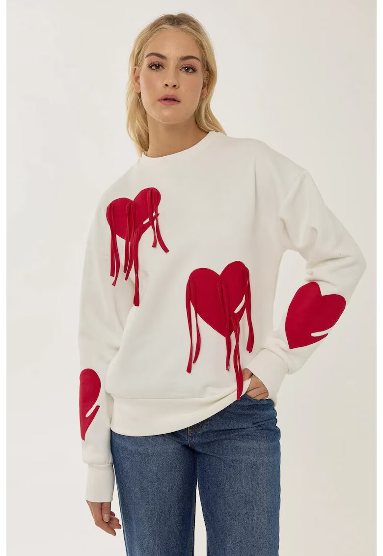 HiCCUP Bluza de trening cu imprimeu inimi
