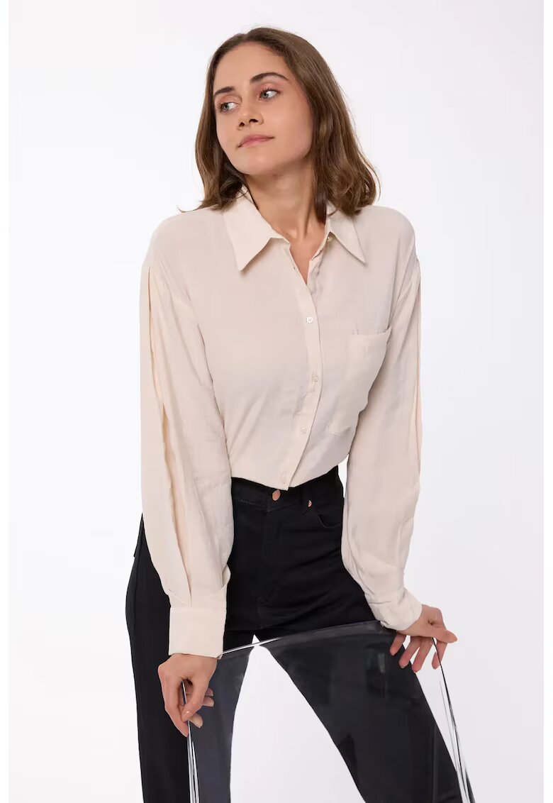 HiCCUP Camasa clasica dama - textil - bej
