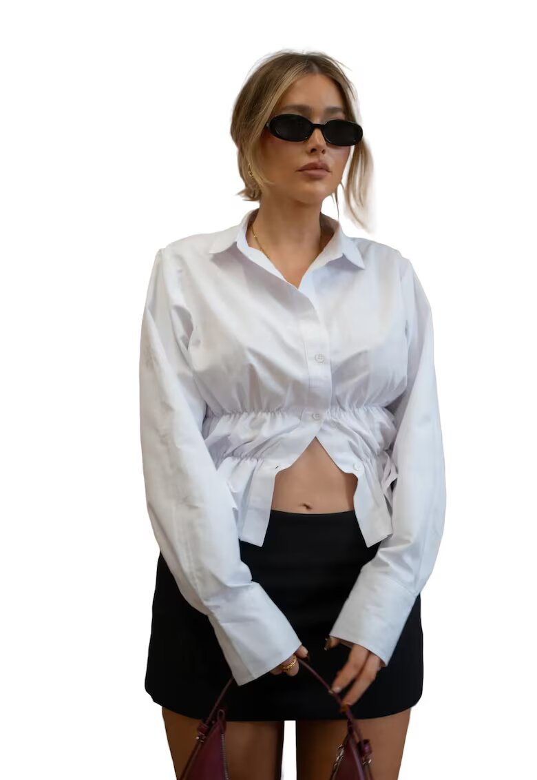 HiCCUP Camasa dama - Alb - Textil