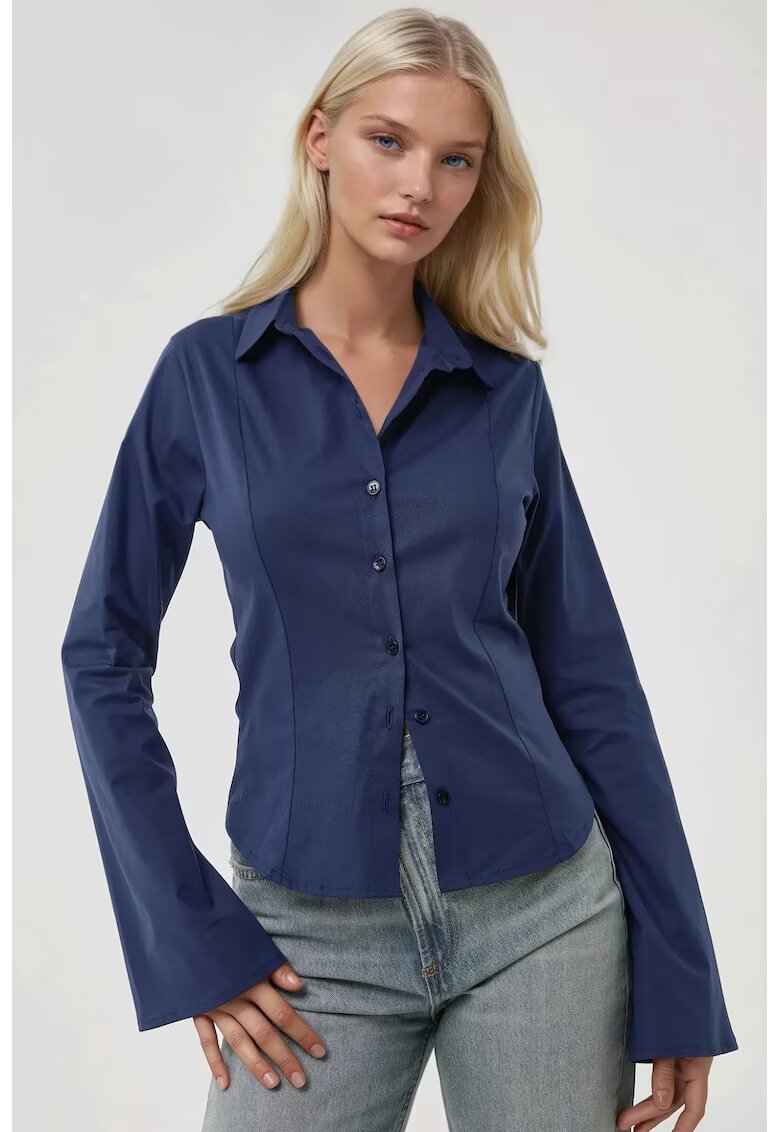 HiCCUP Camasa dama - textil - albastru