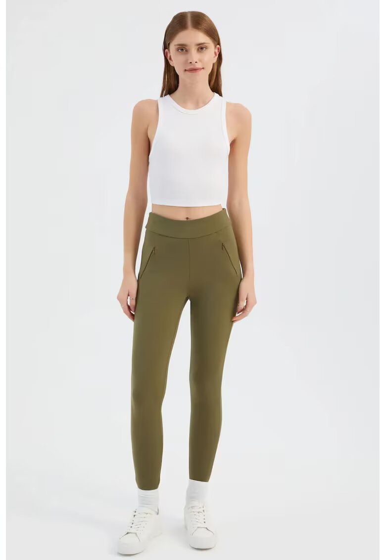 HiCCUP Colanti - cu buzunar - verde - textil