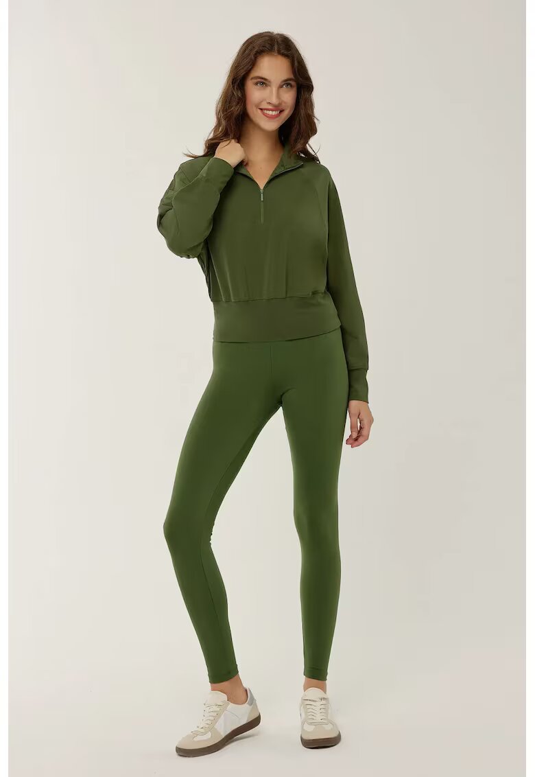 HiCCUP Colanti talie inalta - verde - poliester