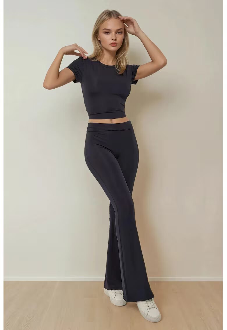 HiCCUP Compleu dama - colanti evazati - albastru - elastan