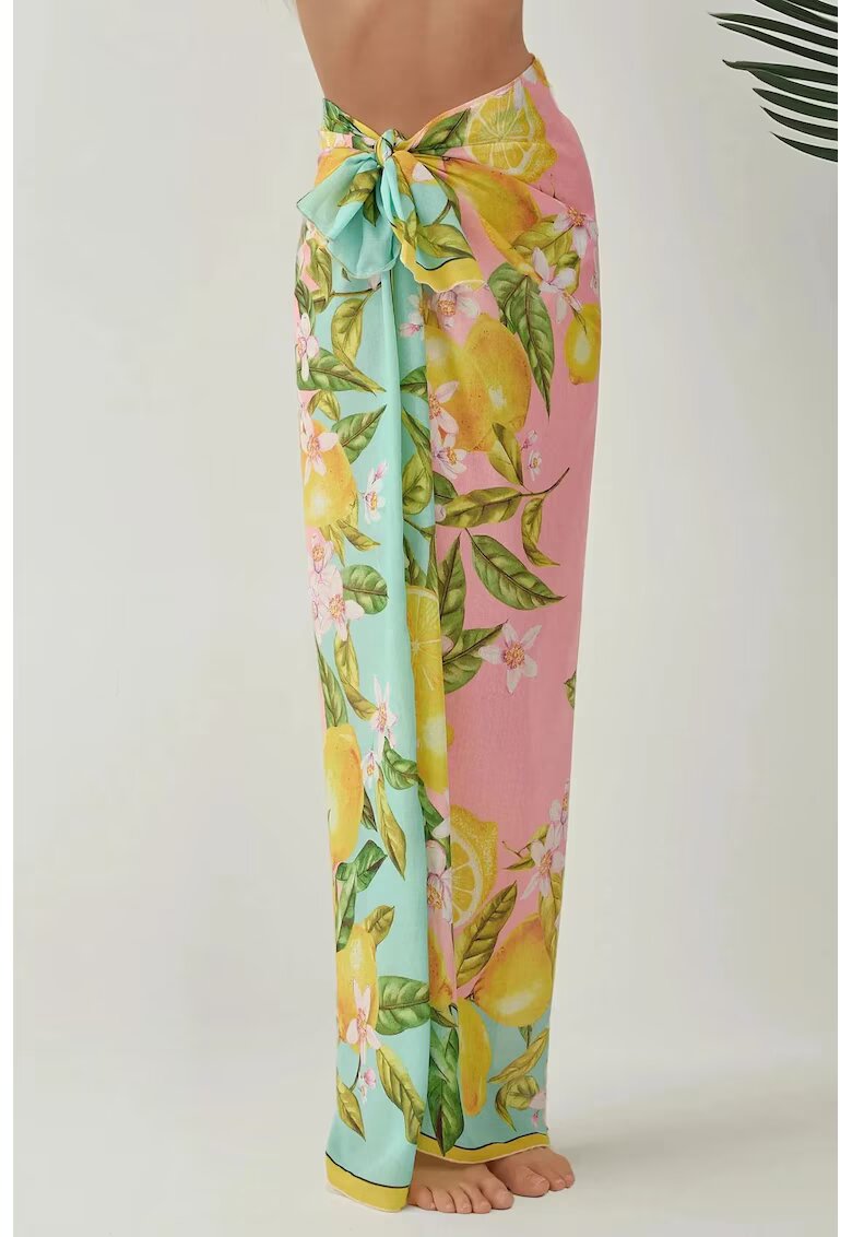 HiCCUP Cover-Up plaja - Maxi imprimat - Galben lamaie -