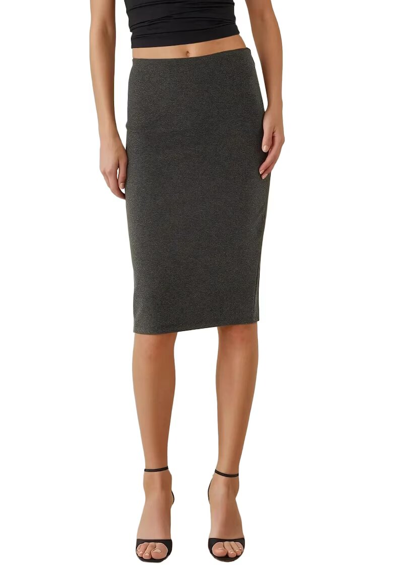 HiCCUP Fusta bodycon dama nylon/viscoza - gri