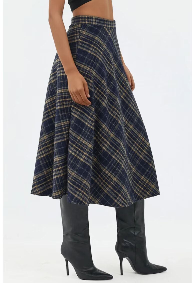 HiCCUP Fusta - maxi A - bleumarin - textil