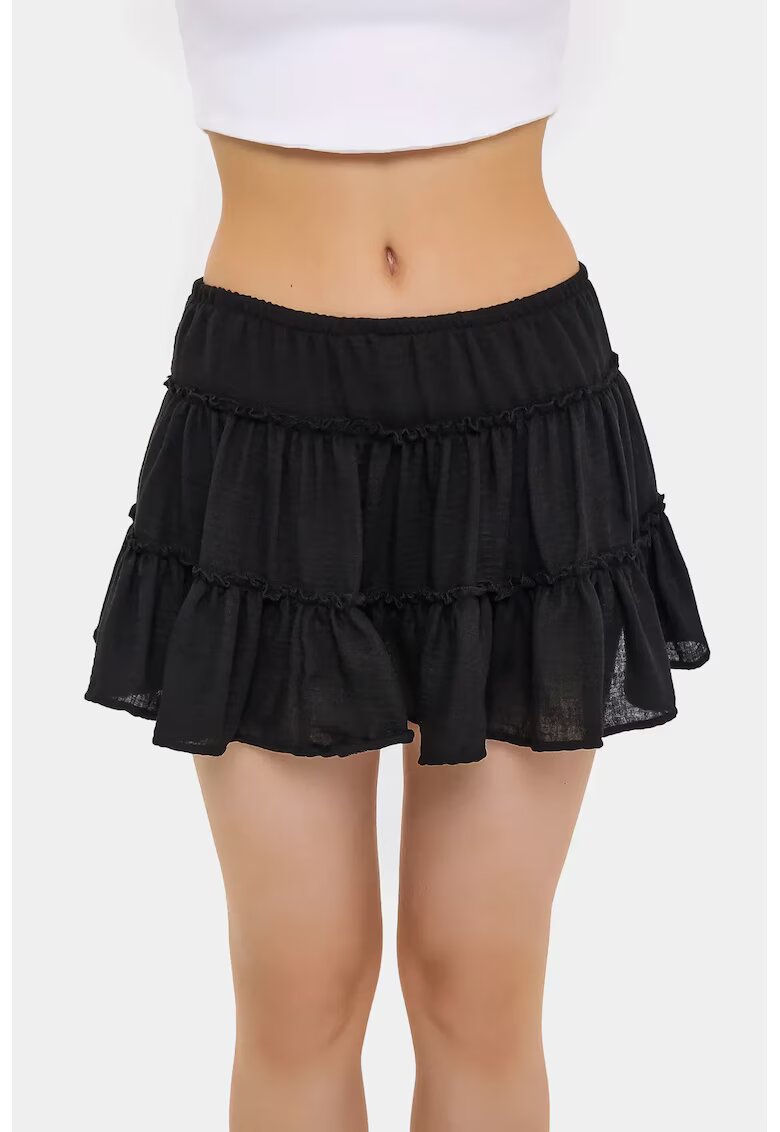 HiCCUP Fusta mini dama - poliester - Negru -