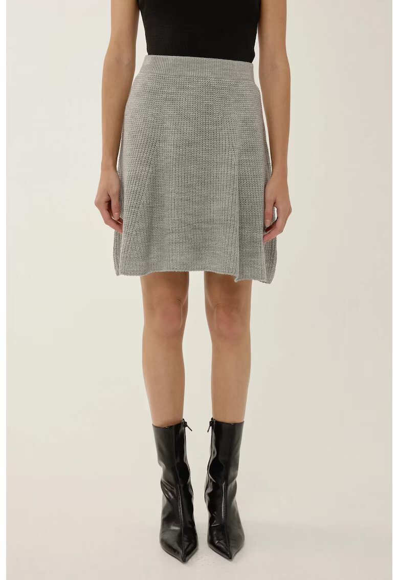 HiCCUP Fusta mini dama - tricot - gri