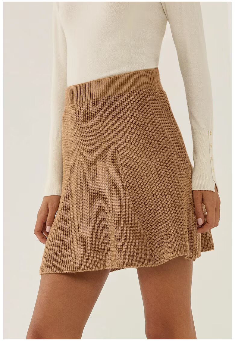 HiCCUP Fusta mini dama - tricot - maro