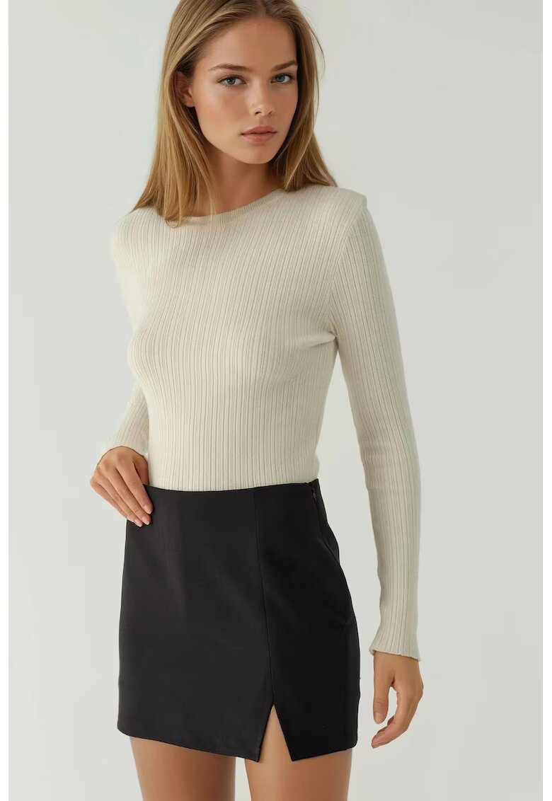 HiCCUP Fusta scurta - negru - textil