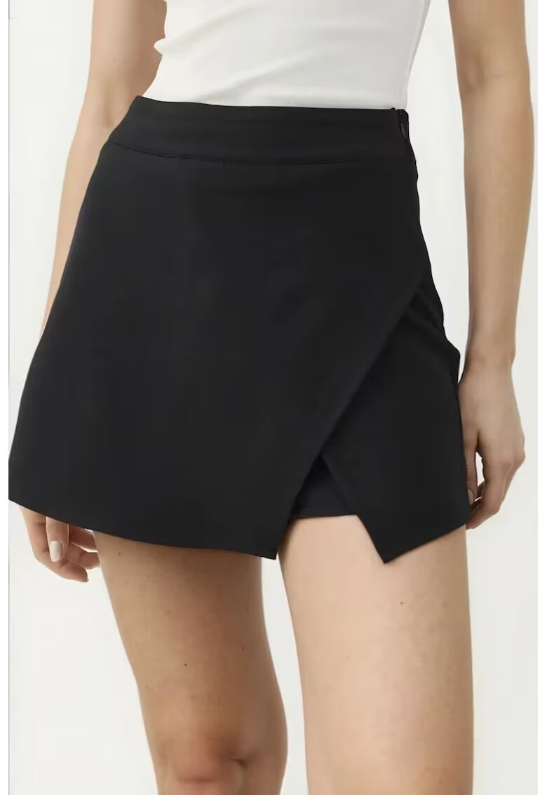 HiCCUP Fusta talie inalta - negru - textil - Negru