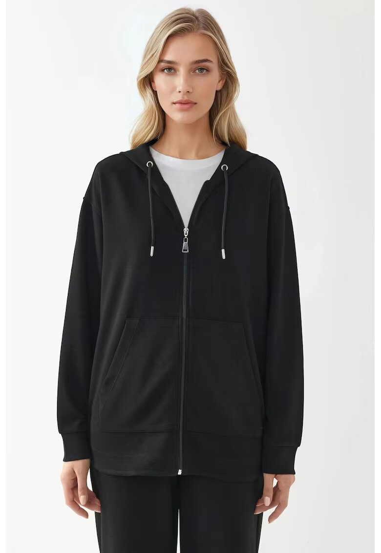 HiCCUP Hanorac dama - Negru - Textil