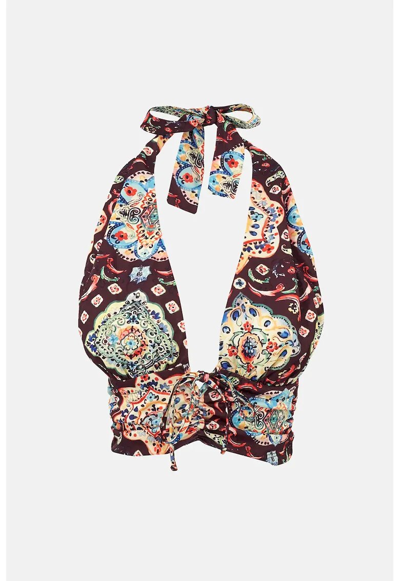 HiCCUP Maiou Crop - imprimeu etnic - multicolor - poliester