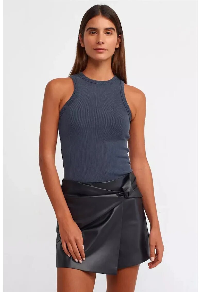 HiCCUP Maiou - guler halter - nervuri - albastru - textil -