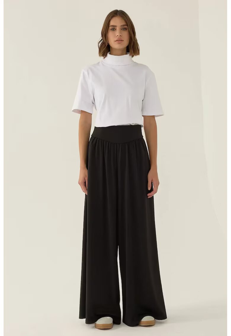 HiCCUP Pantaloni lungi drepti cu talie inalta