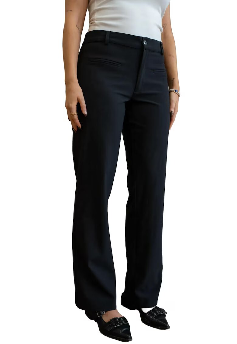 HiCCUP Pantaloni pentru dama - Flockhart - textil - negru