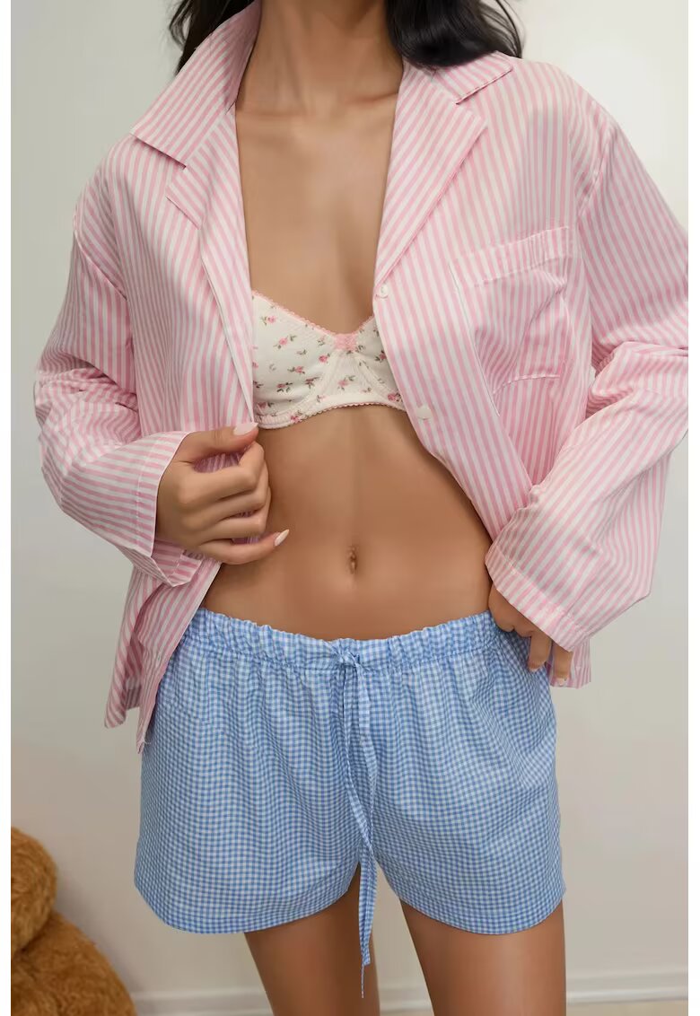 HiCCUP Pantaloni scurti - Relaxed Fit - dungi - albastru - Albastru