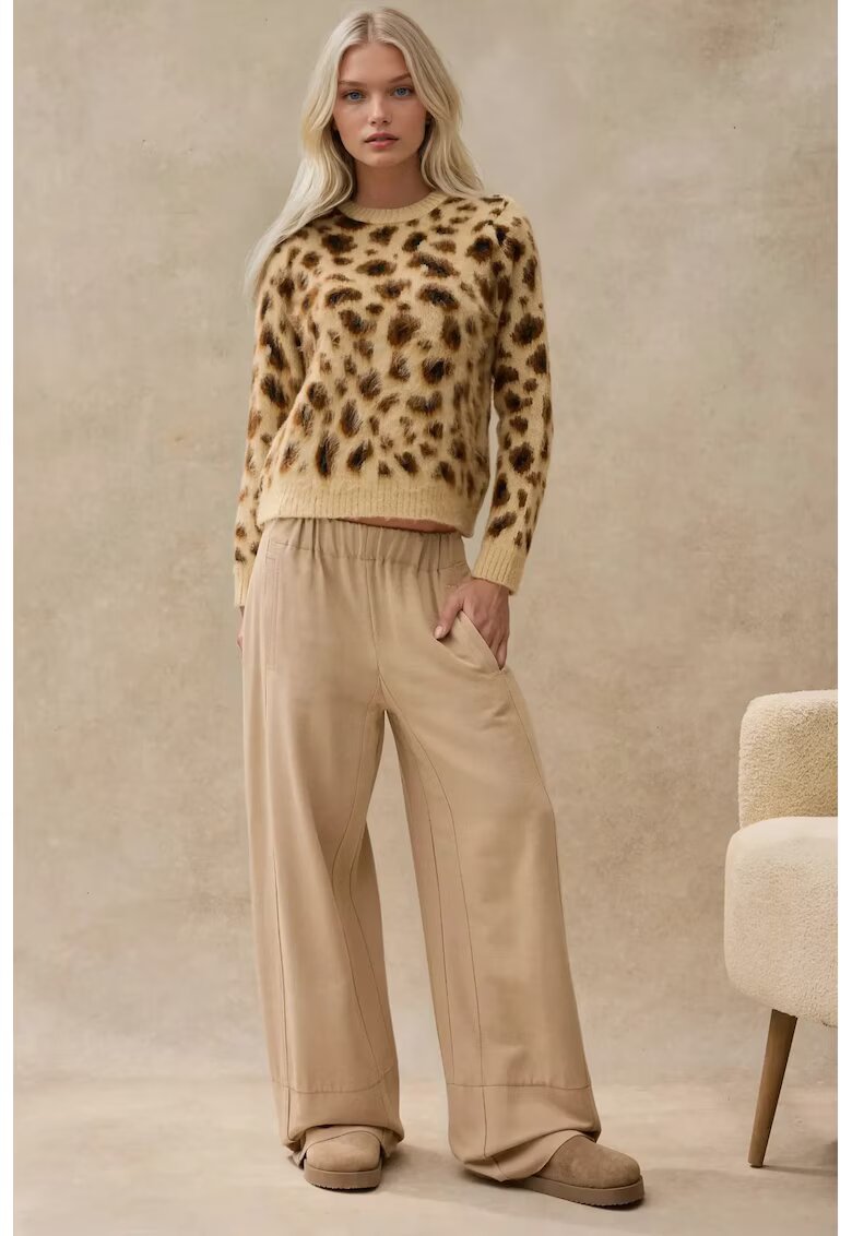 HiCCUP Pulover dama - imprimeu leopard - tricot - Camila Maro -