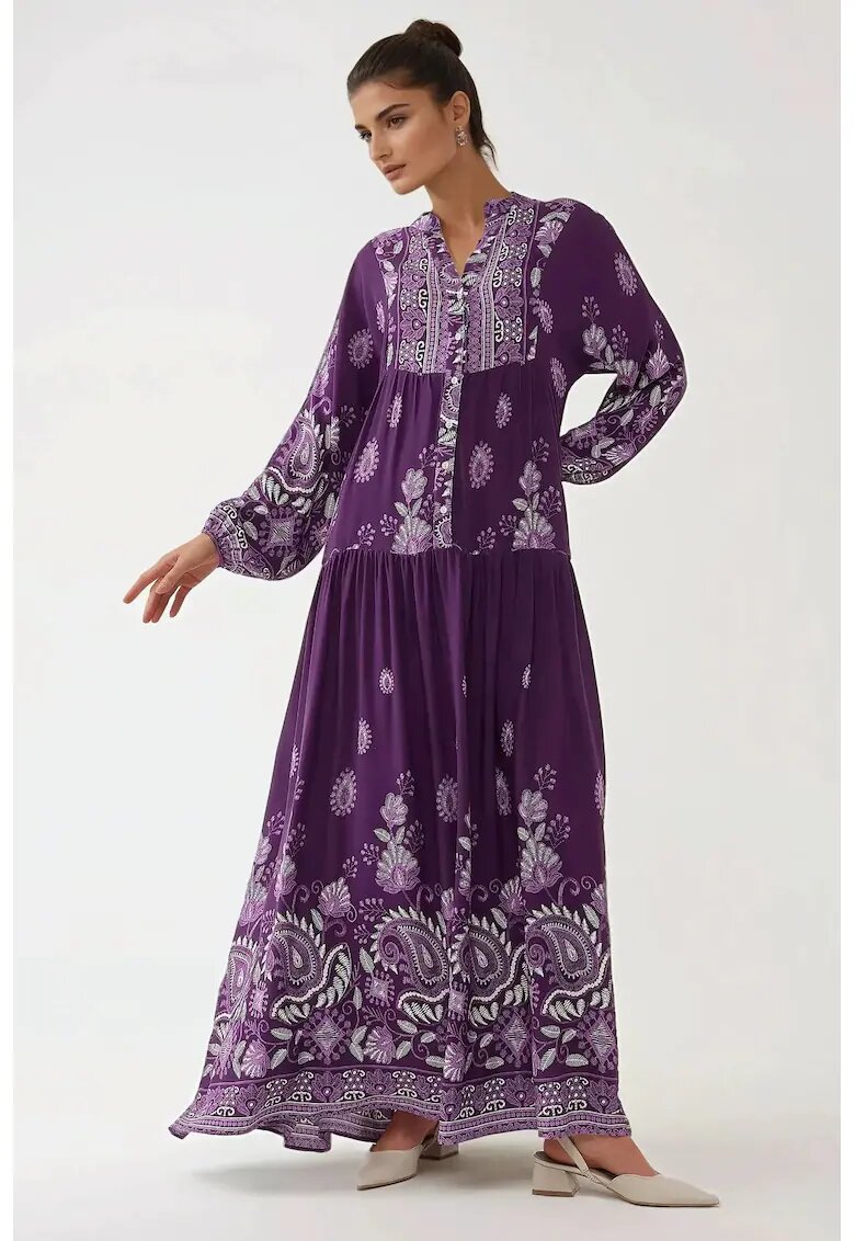 HiCCUP Rochie maxi cu imprimeu - Violet