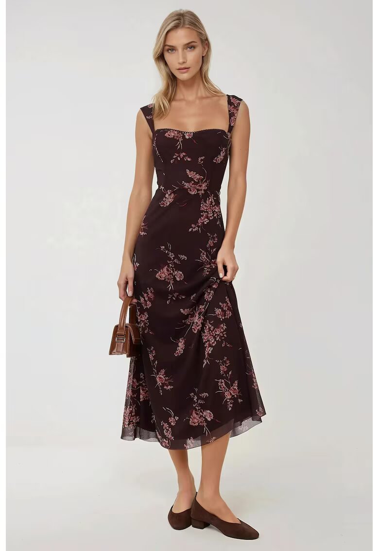 HiCCUP Rochie maxi - maro - tul