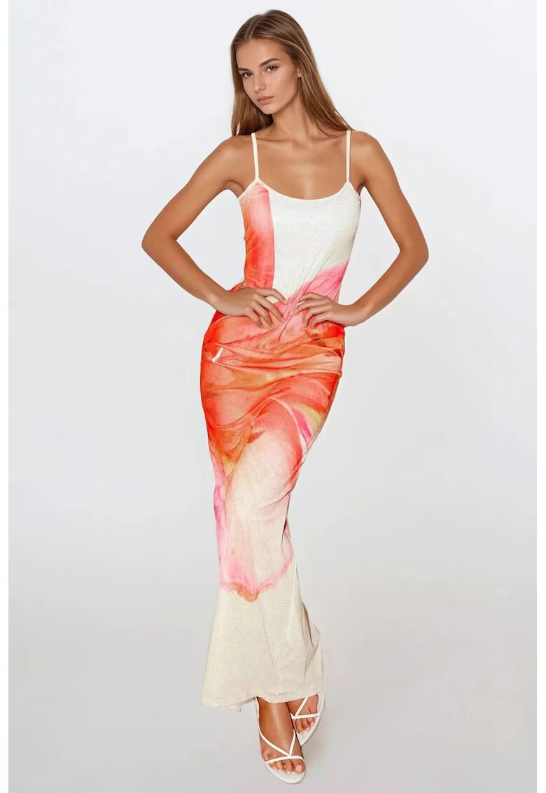 HiCCUP Rochie maxi mulata - imprimeu floral - multicolor - tul
