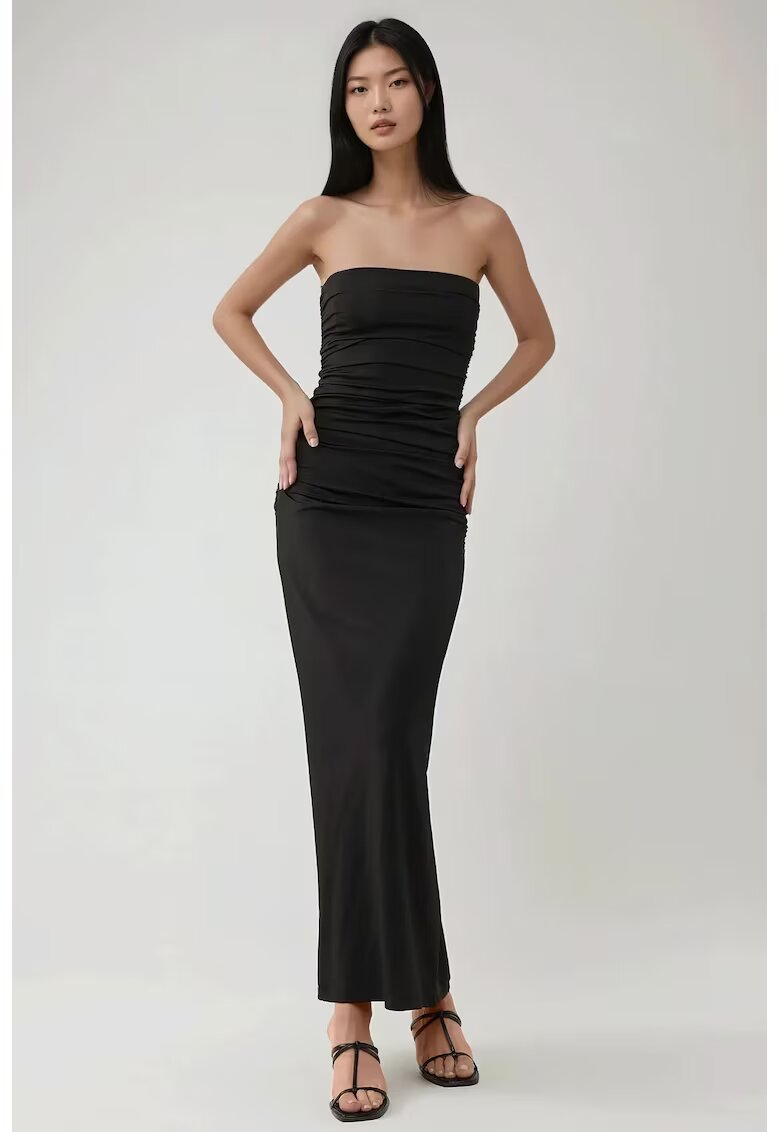 HiCCUP Rochie maxi - mulata - neagra - jerseu