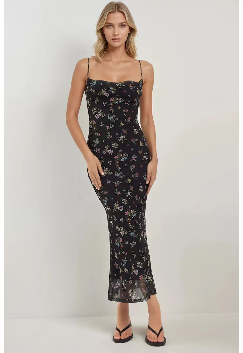 HiCCUP Rochie maxi - mulata - neagra - tul