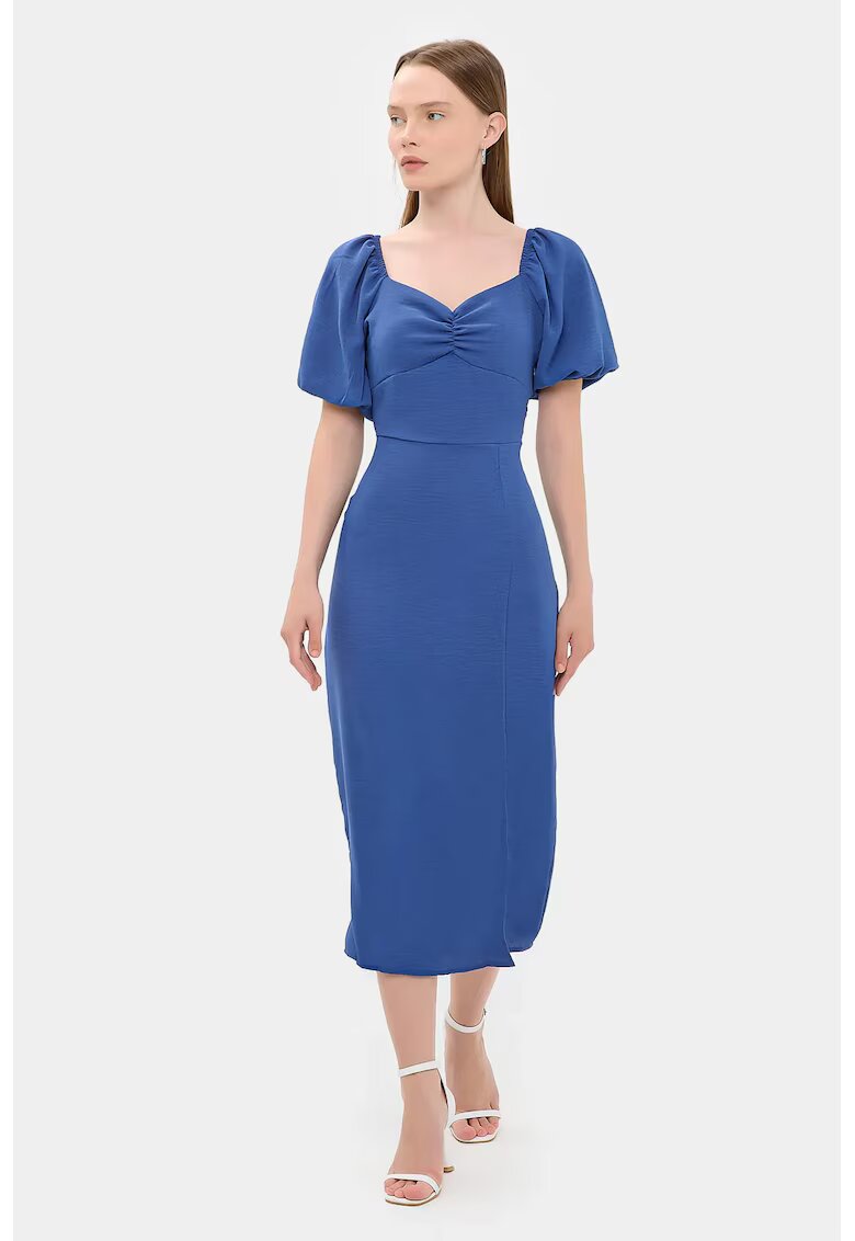 HiCCUP Rochie midi cu decolteu in forma de inima