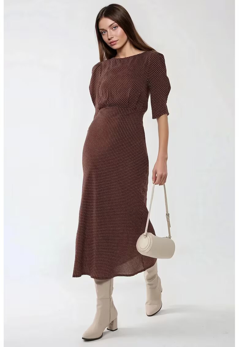 HiCCUP Rochie midi cu maneci bufante