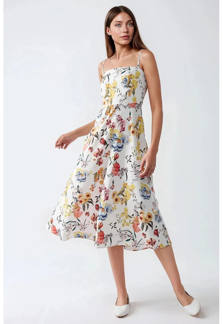 HiCCUP Rochie midi - imprimeu - multicolor - material textil