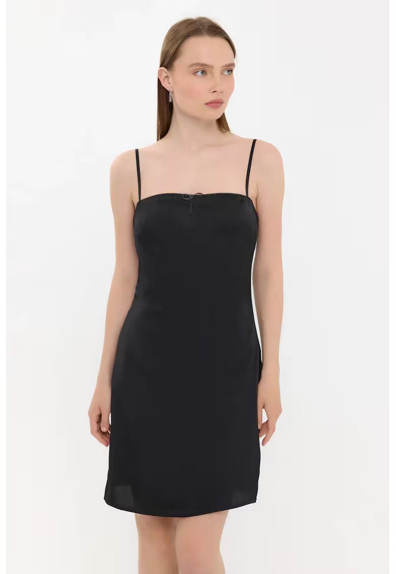 HiCCUP Rochie - Negru - Poliester - Mini