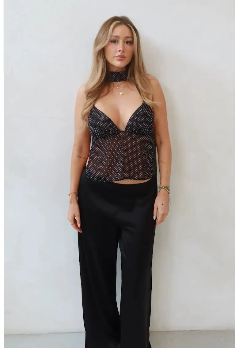 HiCCUP Top Gabrielle cu guler halter