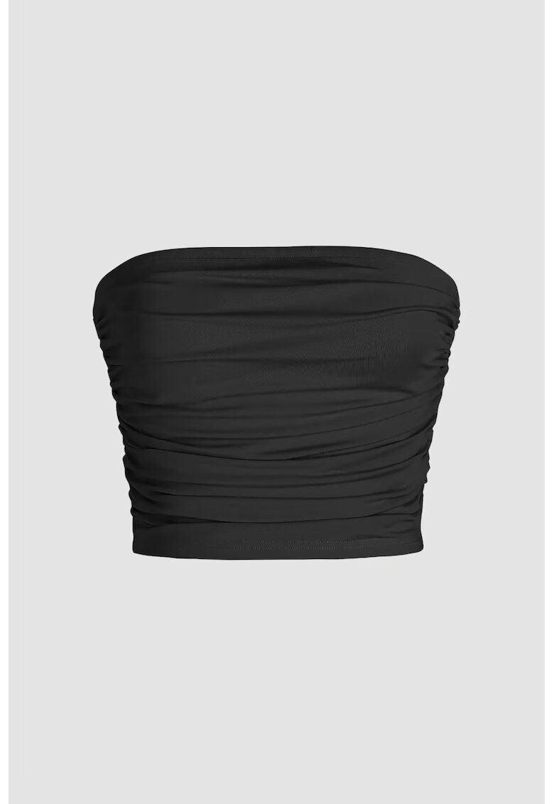 HiCCUP Top scurt poliester - Negru