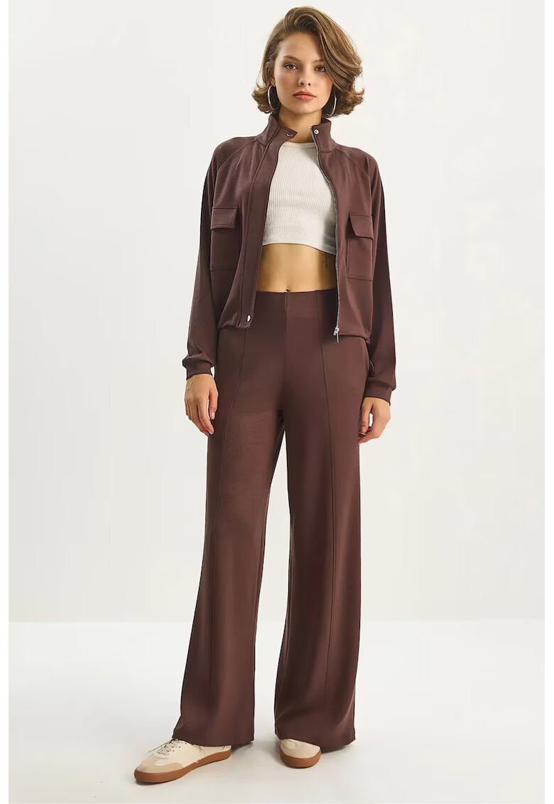 HiCCUP Trening gluga - maneca lunga - maro mocha - jerseu