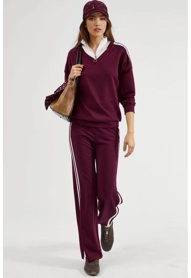 HiCCUP Trening lifestyle Femei Pantaloni Largi - Rosu - Jerseu