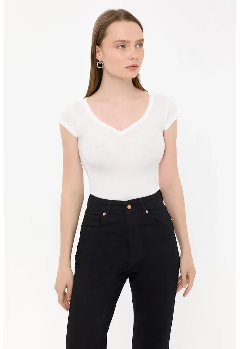 HiCCUP Tricou dama alb