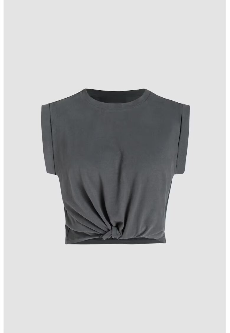 HiCCUP Tricou dama decolteu rotund - bumbac - gri