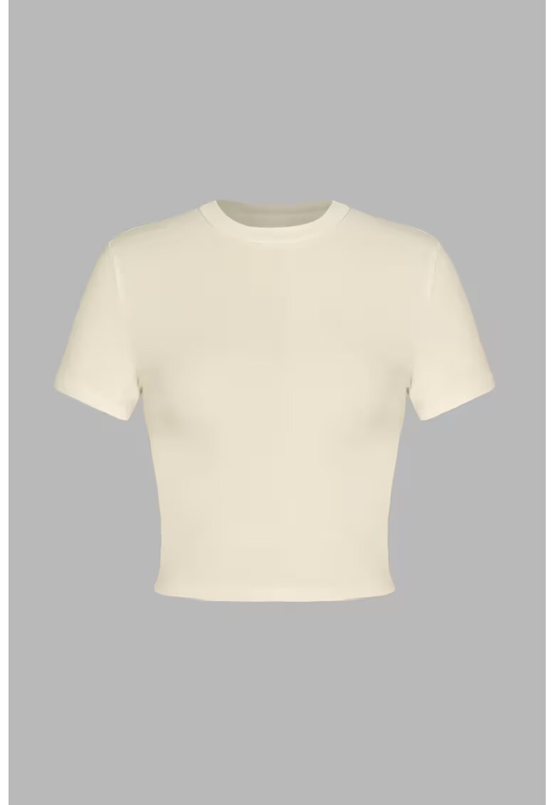 HiCCUP Tricou dama - poliester/viscoza/elastan - bej