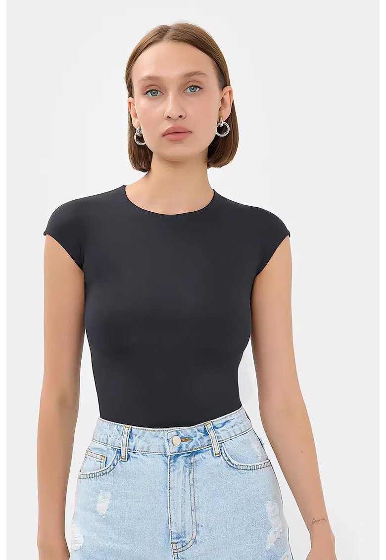 HiCCUP Tricou dama poliester/viscoza/elastan - negru