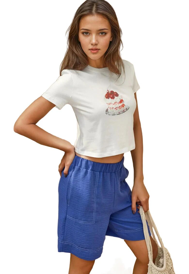 HiCCUP Tricou dama scurt - imprimat